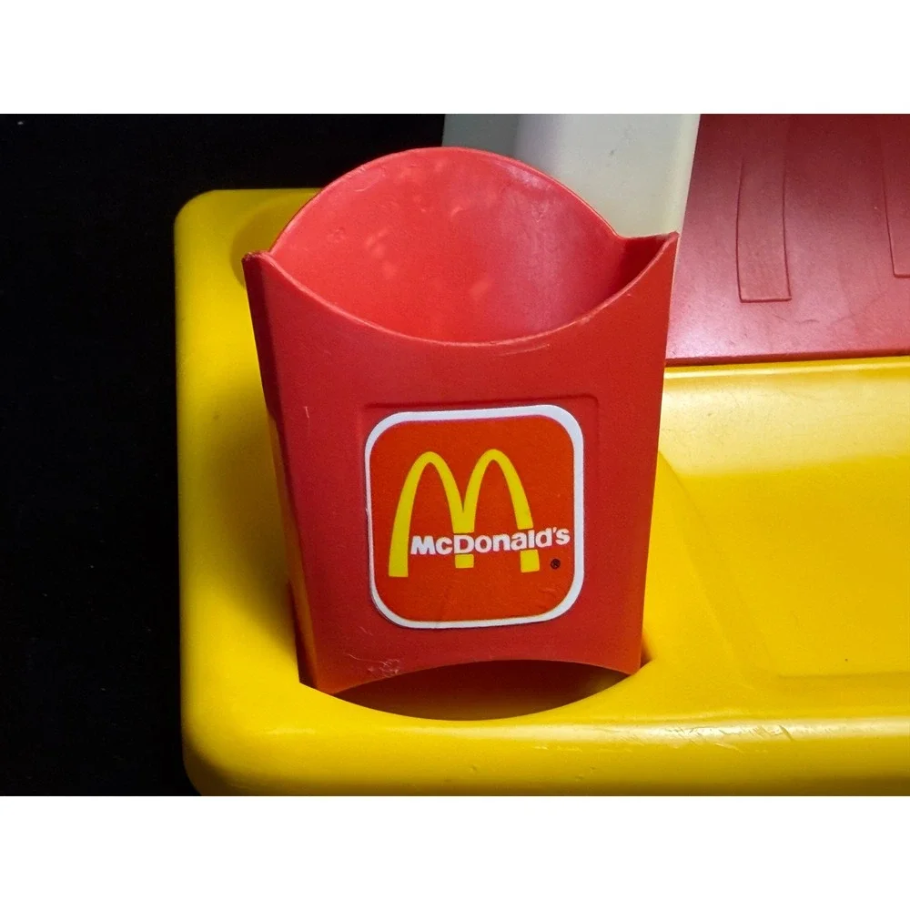 Vintage McDonalds French Fry Maker Toy Set: Manual Crank Kitchen Play 90s